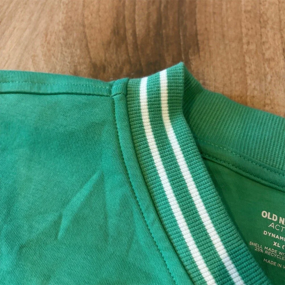 Old Navy Active Girls Sweatshirt XL 14-16 Green V-Neck LOVE Graphic